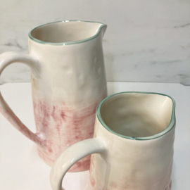 Only Rose servies pitcher 2 liter roze groen 22 cm hoog