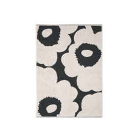 Marimekko (keuken-)handdoek Unikko zwart (donkergrijs) wit 50 x 70 cm