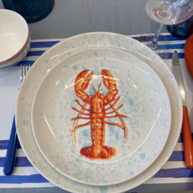 Frutos do Mar rond dinerbord met kreeft 30 cm