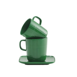 Marimekko mok Oiva Tiiliskivi groen 4 dl
