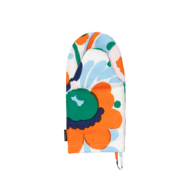 Marimekko Ovenwant  Karuselli (groen, oranje, roze blauw)