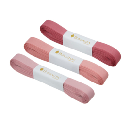 Bungalow cadeaulint Oudroze, 3 kleuren roze | 3 x 10 meter