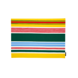 Marimekko Paraati polyester gestreepte placemats in zomerse kleuren
