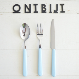Brio gekleurd bestek ontbijtlepel  Lichtblauw | 18 cm