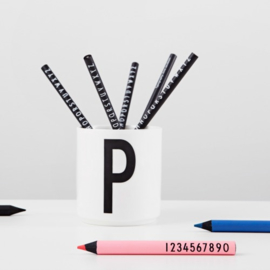 Design letters porseleinen lettermok  (alleen nog Z & Y)