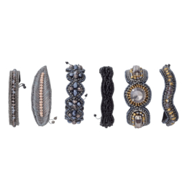 Bungalow Armbanden Pearl Black Gold kies uit 6 varianten