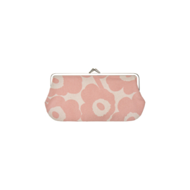 Marimekko Unikko roze langwerpige portemonnee / etui  / tas organizer