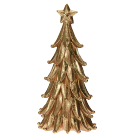 Decoratief kerstboompje van goud 20 cm
