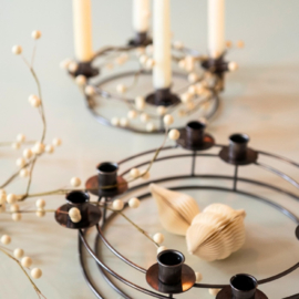 Bungalow Kamma metalen adventkandelaars rond, medium Ø30 cm