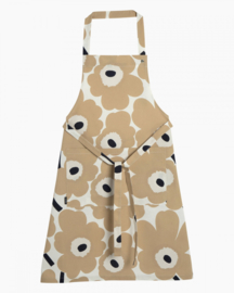 Marimekko schort  Pieni Unikko Beige