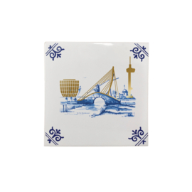 Royal Delft Goldie Tile Delft to Rotterdam