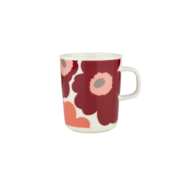 Marimekko Oiva Unikko mok 2,5 dl in warme roodtinten