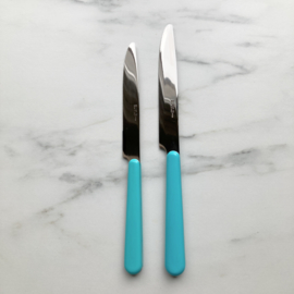 Brio gekleurd bestek ontbijtmes  Azur / Turquoise | 20 cm