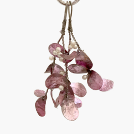 Bungalow KERST lila mistletoe hangertjes set van 2 stuks, 10 cm