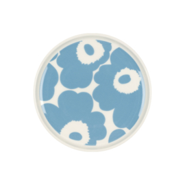 Marimekko Oiva Unikko hemelsblauw bordje 13,5 cm