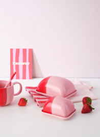 ASA Joy botervlootje rood met roze  klein