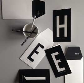 Design Letters kaart met envelop