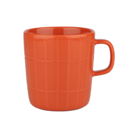 Marimekko mok Oiva Tiiliskivi oranje 4 dl