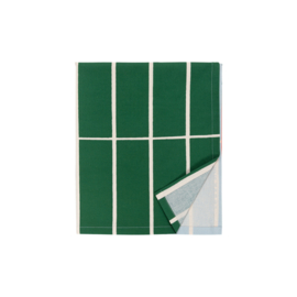Marimekko Tiiliskivi tafelkleed lichtblauw-groen-oranje 135 x 245