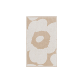 Marimekko gastendoekje / toilet-handdoek Unikko beige 30 x 50 cm