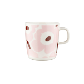 Marimekko mok Oiva Unikko lichtroze, roest | 4 dl