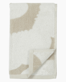 Marimekko (keuken)handdoek beige witte Unikko 30 x 50 cm