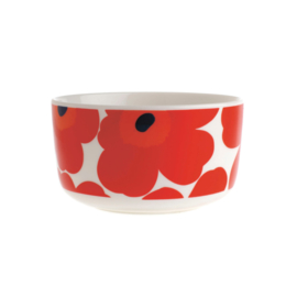 Marimekko Oiva Schaaltje Unikko Rood 5 deciliter