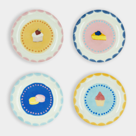And Nook set van 4 taartbordjes 'Sweet Pastry'