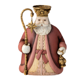 Santa rood kandelaar | 18 cm hoog