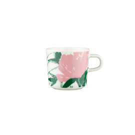 Marimekko Oiva Puutarhakutsut gebloemd koffiekopje met oor 2 dl