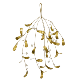 Bungalow KERST gouden  mistletoe 40 cm