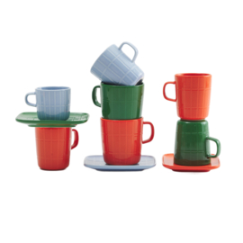 Marimekko Oiva Tiiliskivi lichtblauwe mok 2,5 dl