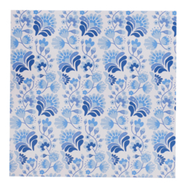 Bungalow papieren servetten Marigold Indigo 50 stuks, 40 x 40 cm