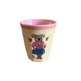 Rice * Nathalie Lété melamine beker koala en roze rand | 200 ml