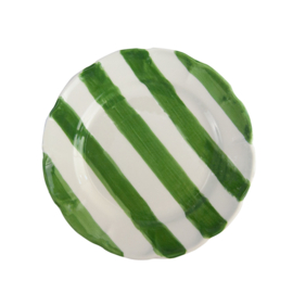 Arcucci Dolce Vita Nastro gestreept soepbord Ø 22 cm in rood of groen