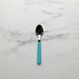 Brio gekleurd bestek koffielepel Azur / Turquoise | 14 cm