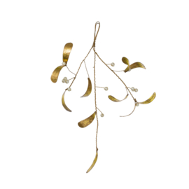 Bungalow KERST gouden mistletoe 30 cm