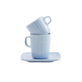 Marimekko Oiva Tiiliskivi lichtblauwe mok 2,5 dl