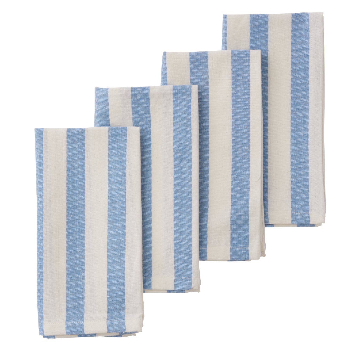 Bungalow blauw-wit gestreept tafelkleed Roma Azur
