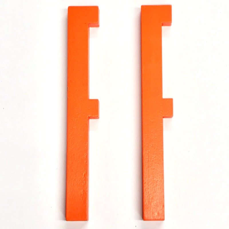 Design Letters ORANJE houten letter 12 cm voor binnen