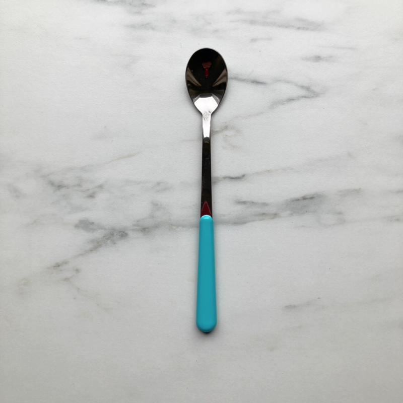 Brio gekleurd bestek lattelepel of sorbetlepel Lichtblauw | 19,5 cm