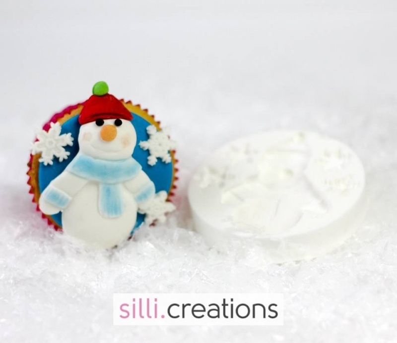 Sillicreations Mould | Snowman & Sparkling Snowflakes