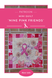 Nine pink friends quilt