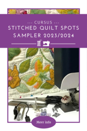 Stitched Quilt Spots sampler 2023/2024