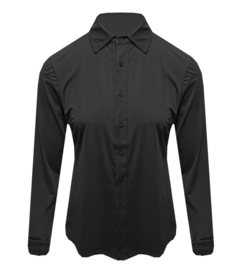 Zwarte Travelstof blouse - Elegant & Comfortabel