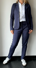 Travelstof broek || Angelle Milan || Donkerblauw