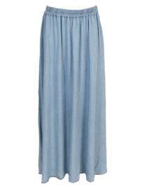 Lichtblauwe Zomerset – Top & Maxi Rok -Azzurro