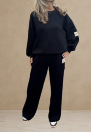 Comfy set 2-delig || Ballonmouw || Zwart