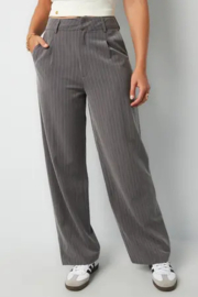 Pantalon krijtstreep || Gimme || Grijs || yess-style