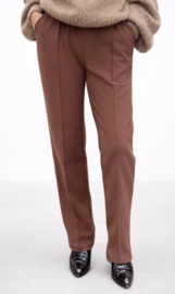 Yess-style travelstof  broek || bruin